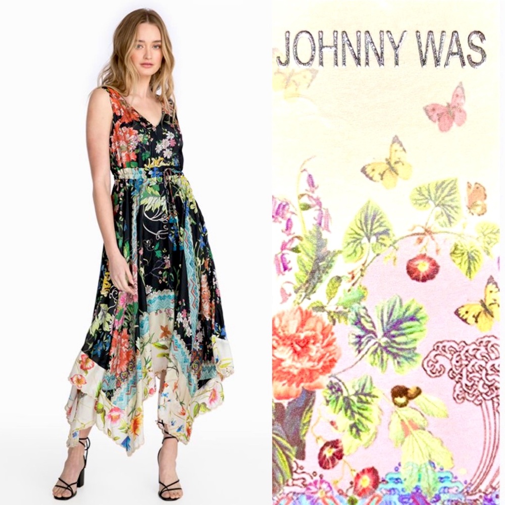 NWT Johnny Was Meru Dress Silk Lined Spring 2020